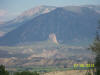 Distant view of Needle Rock, Crawford, Colorado