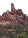 Rock formations in John Brown Canyon