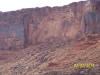 Recent rockfall along the Colorado River, near Castle Valley, Utah.