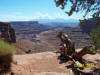 Jim overlooking Shafer and White Rim trails, Canyonlands Nat'l Park