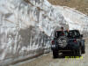 Snow cut on road to Imogene Pass