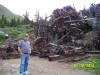 Terry and the remains of the San Juan Chief Mill