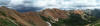 Panoramic view of Corkscrew Gulch and Red Mountains 2 and 3.